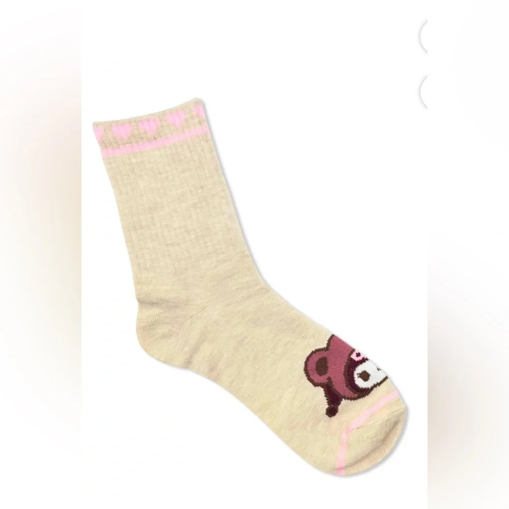 🔴 3/$12 Women’s Hello Kitty & Friends Mid‎ Crew Socks 2 Pack Size 4-10